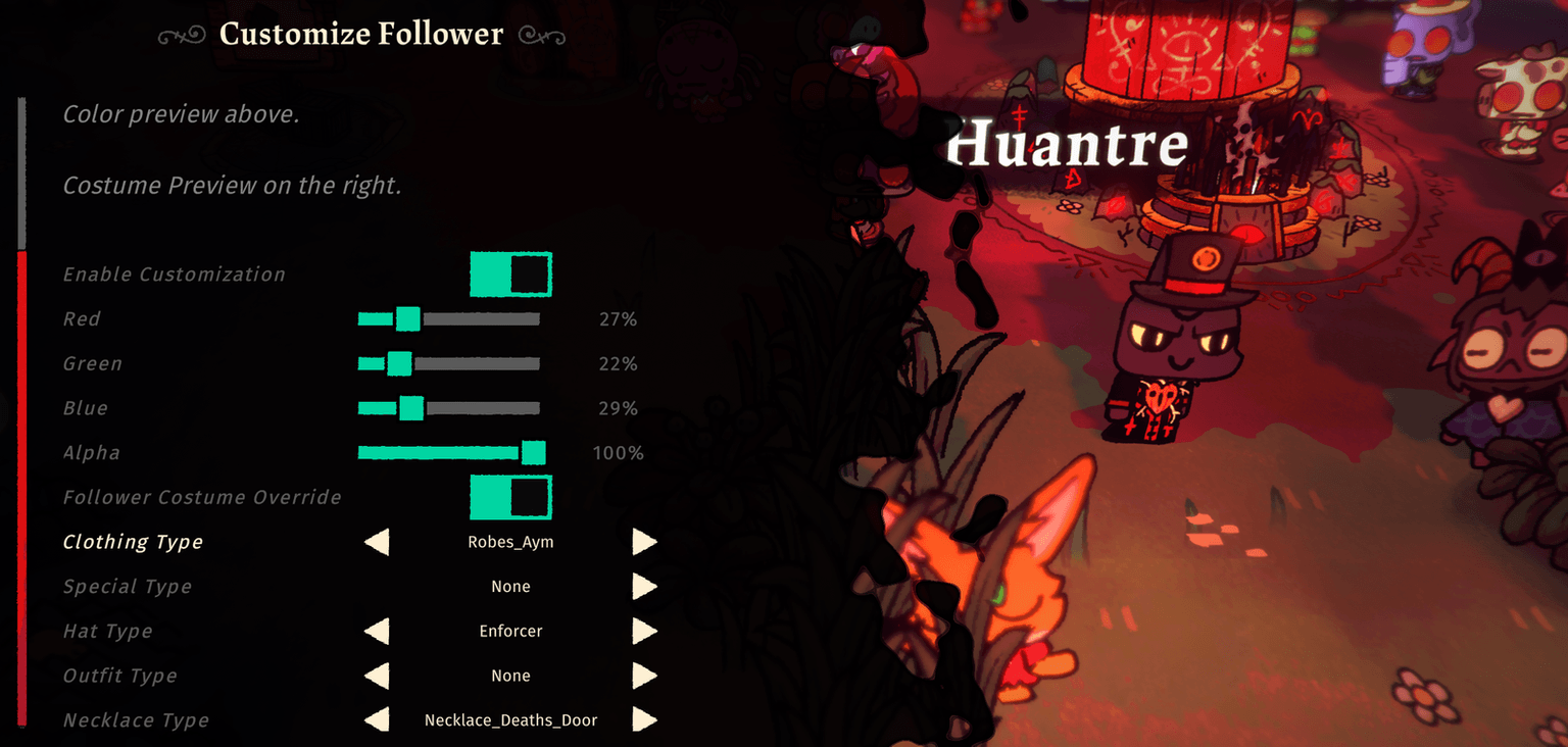 The follower customiser
